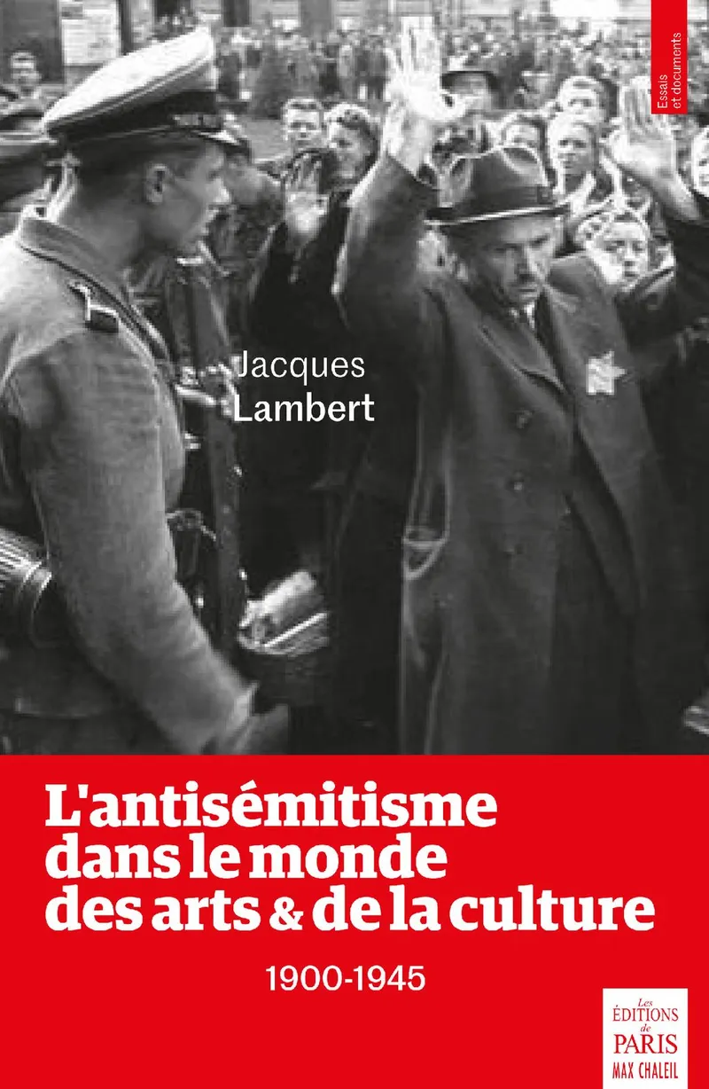 Couverture : L'antisémitisme dans le monde des arts & de la culture