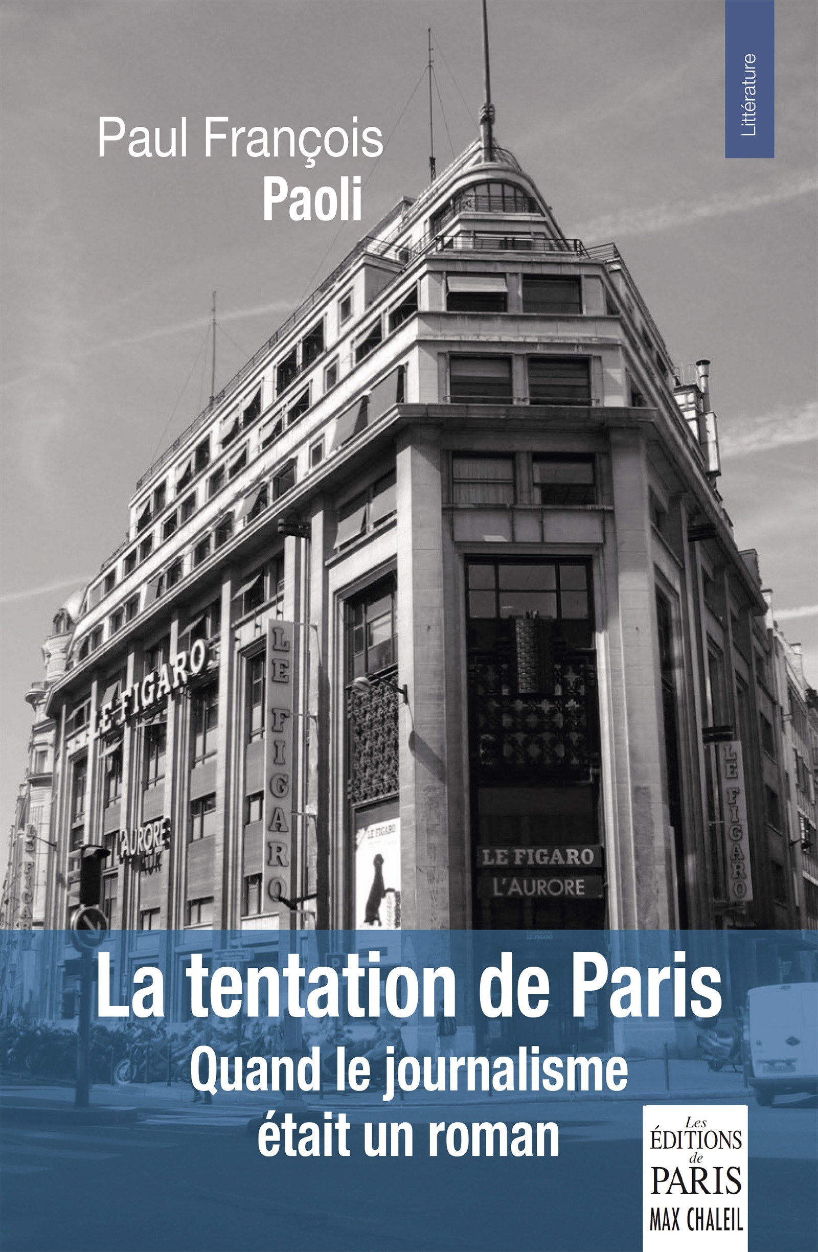La tentation de Paris  Couverture