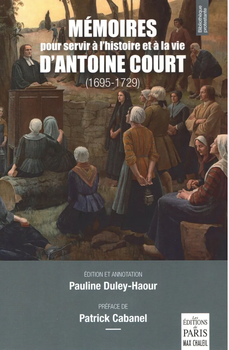Couverture : Mémoires pour servir à l'histoire et la vie d'Antoine Court