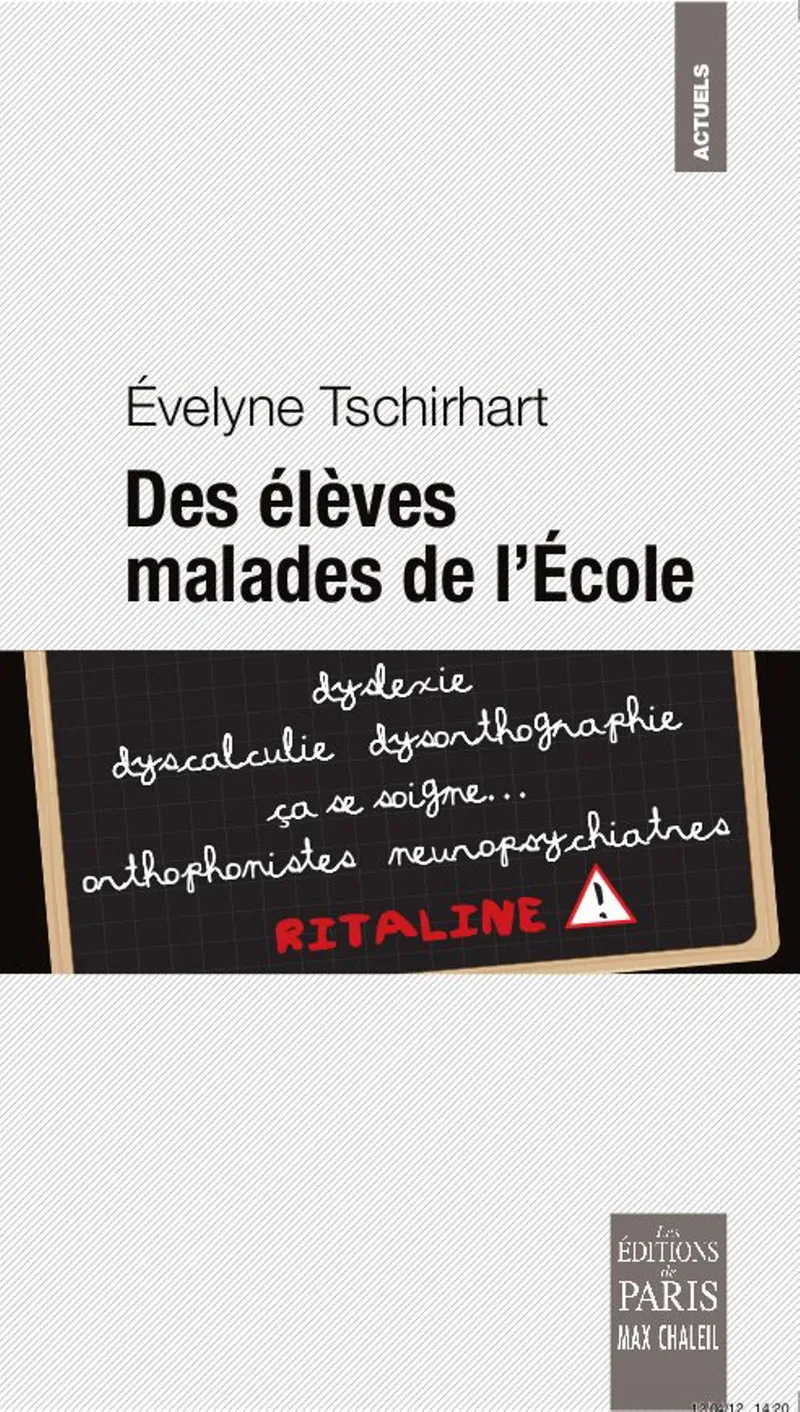 Couverture : Des élèves malades de l’École