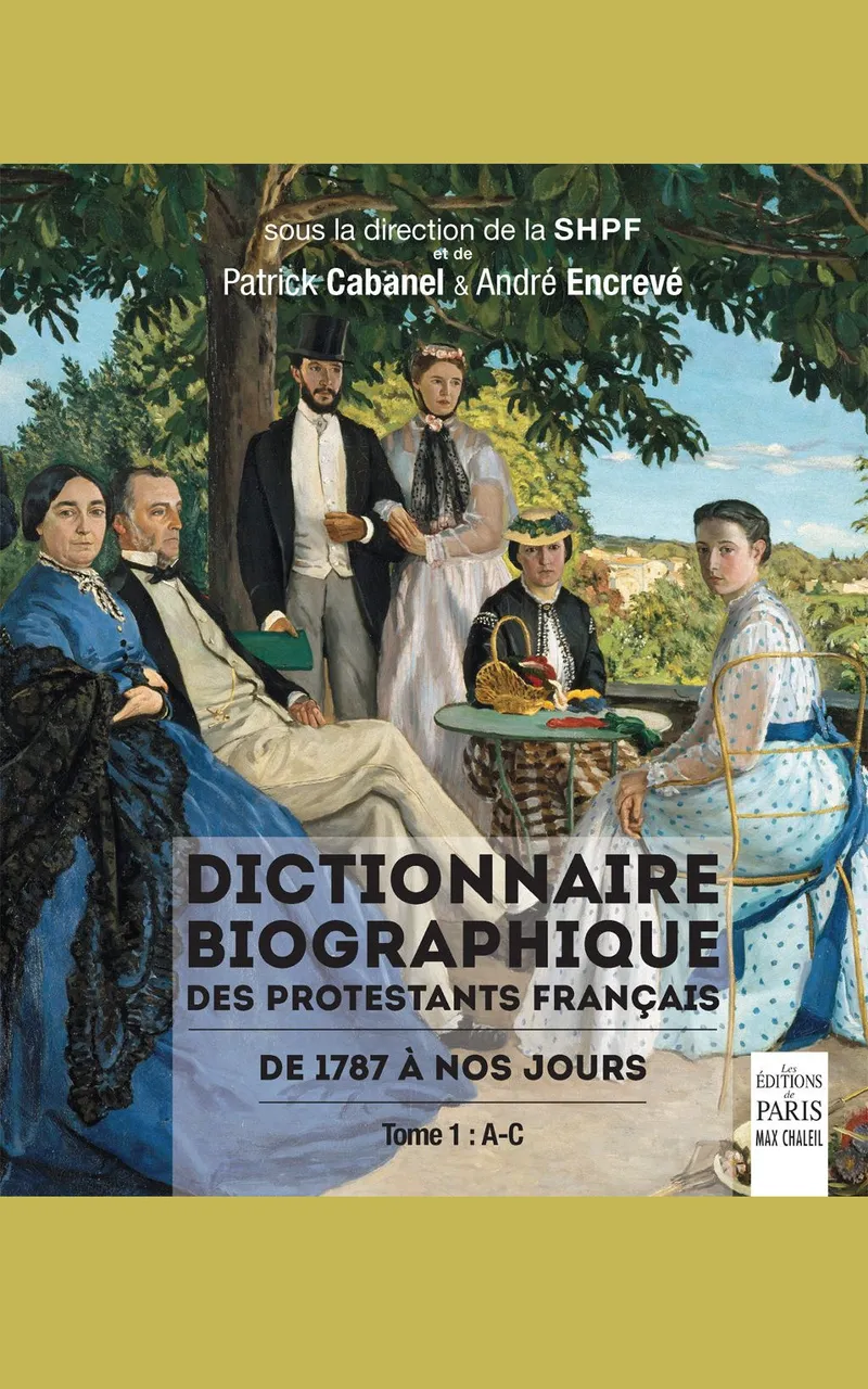 Couverture : Dictionnaire biographique des protestants français