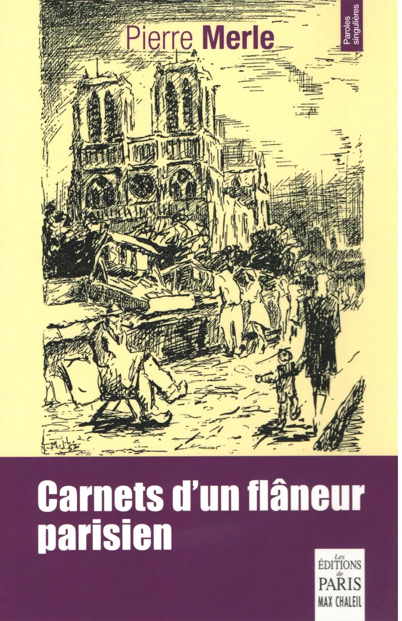Couverture : Carnets d'un flâneur parisien