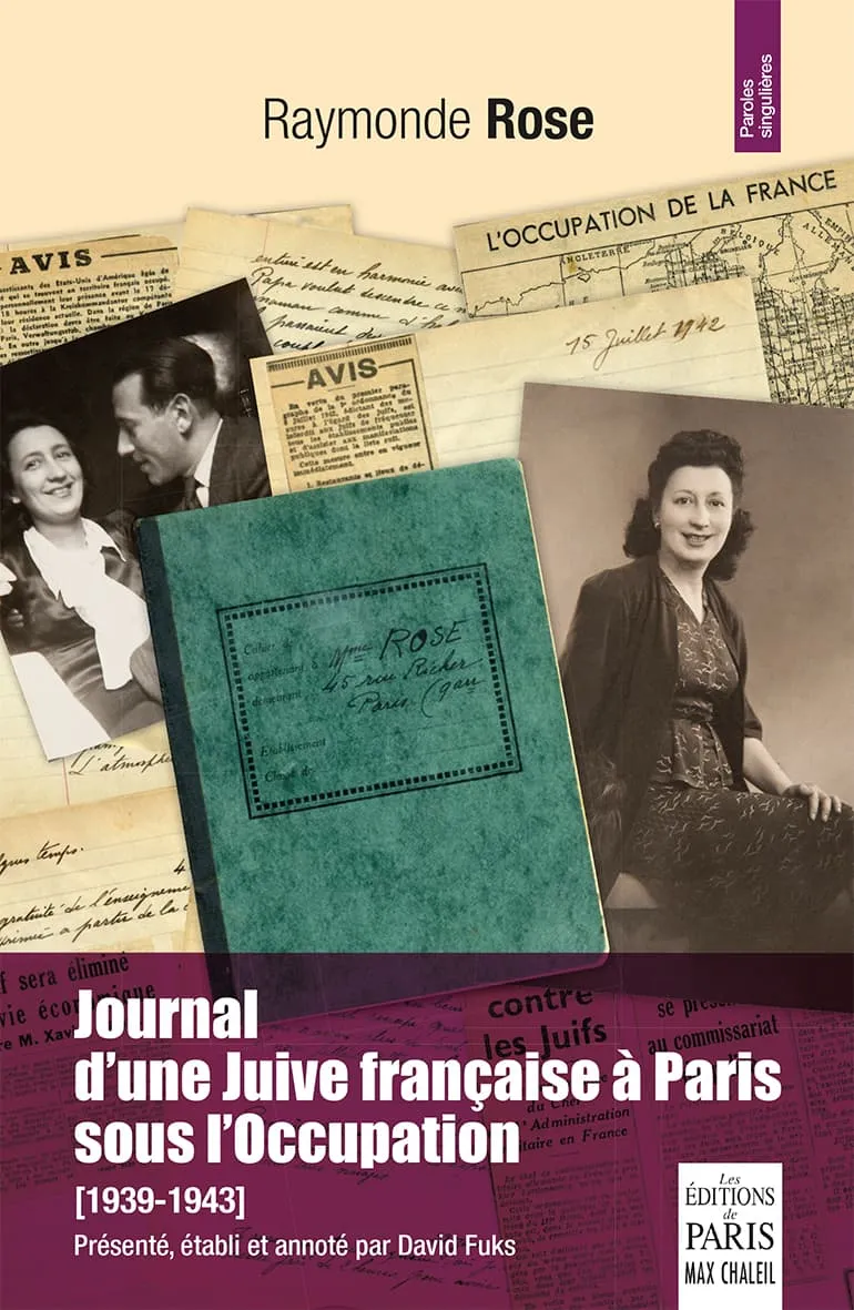 Couverture : Journal d'une Juive française à Paris sous l'Occupation